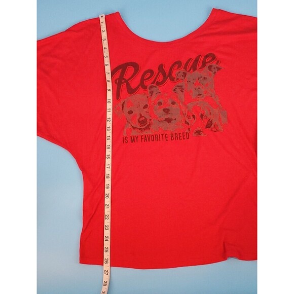 Womens Large Reasue Dog Tee Shirt Red Modropy Limited Edition - Picture 5 of 7
